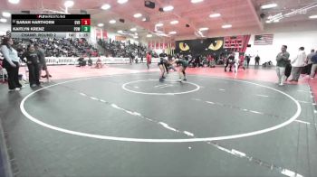 140 lbs Champ. Round 2 - Kaitlyn Krenz, Poway vs Sarah Harthorn, Golden Valley (Bakersfield)