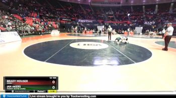 1A 106 lbs Cons. Round 3 - Brady Mouser, LeRoy vs Ian Akers, Peoria (Notre Dame)