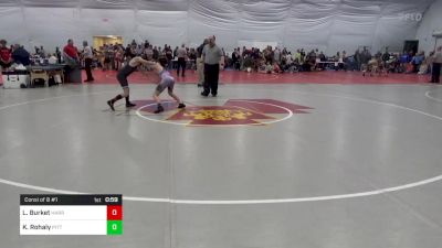 82 lbs Consi Of 8 #1 - Laike Burket, Harrisburg vs Kameron Rohaly, Pittsburgh