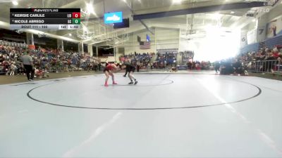 100 lbs Quarterfinal - Nicole Abrego, Garden City vs Keirsie Carlile, Liberal