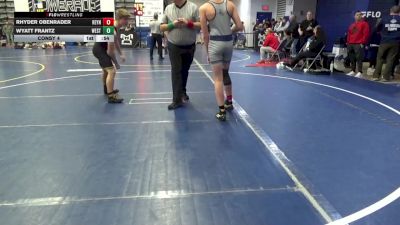 155 lbs Consy 4 - Rhyder Obenrader, Reynolds vs Wyatt Frantz, Westshore W.C.
