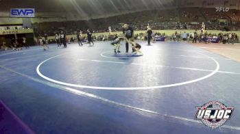 49 lbs Consi Of 4 - Brylen Buckner, Weatherford Youth Wrestling vs Grant Baskin, Blanchard Wrestling Club