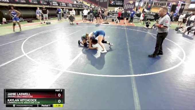 130 lbs Semifinal - Jamie Laswell, Arizona Girls Wrestling vs Kaylan ...