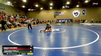 140 lbs Cons. Semi - Nikole Navarro, Nipomo vs Adrianna Padilla, Pioneer Valley