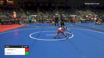 52 lbs Quarterfinal - Jett Johnson, North Brevard vs Blaze Burch, Prodigy WC