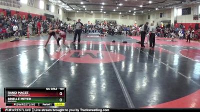 100 lbs Round 3 - Brielle Meyer, Osceola vs Randi Magee, Baldwin - Woodville