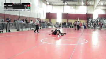 132 lbs Consi Of 8 #1 - Will Nixon, Wellesley High School vs Eli Francis, Mt. Hope