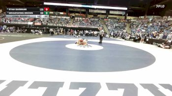 132 lbs Cons. Round 2 - Devastating Brown, Bonner Springs HS vs Ryan Barmann, Lenexa-St. James Academy