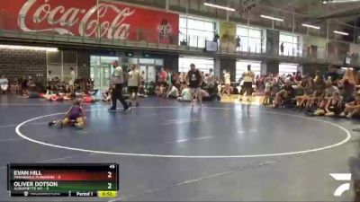 45 lbs Round 4 (10 Team) - Evan Hill, Panhandle Punishers vs Oliver Dotson, Alburnette WC