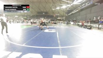 Boys 1B/2B 285 Champ. Round 2 - Blake Roberts, Rainier vs Benjamin Knittel, Pomeroy