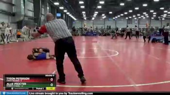 60 lbs Round 5 - Allie Procter, Morris Fitness vs Tyson Peterson, Crass Trained