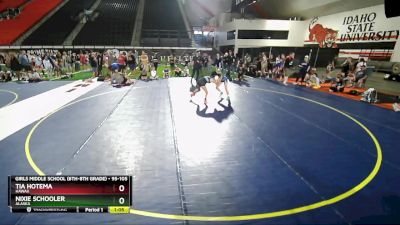 95-105 lbs Semifinal - Tia Hotema, Hawaii vs Nixie Schooler, Alaska