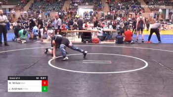 140 lbs Consolation - Wyatt Wilson, Buckhead Wrestling Club vs John Ezra Andrews, The Storm Wrestling Center