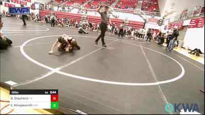 55 lbs Quarterfinal - Bronson Stephens, F-5 Grappling vs Easton Klinglesmith, Perry Wrestling Academy