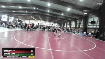 108 lbs Cons. Round 3 - Sammie Lowe, Champions Wrestling Club vs Presley Call, Bear River