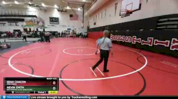 132 Boys Cons. Round 5 - Isiah Chacon, Pine Creek vs Nevin Smith, Betterman Elite Wrestling