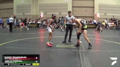 108 lbs Placement - Akeilah Marshall, Untouchables vs Ramsey Brandenburg, Beast Mode WA Green