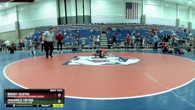 74 lbs Semifinal - Brody Gustin, Michigan Grappler Training Center vs Maverick Meyer, Dragon Wrestling Club