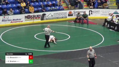 96 lbs Consi Of 32 #2 - Colton Blazavich, Marion Center vs Colt Bratton, Mifflin County