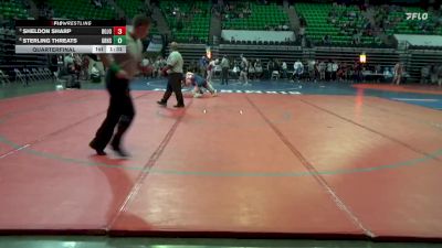 7A 215 lbs Quarterfinal - Sheldon Sharp, Bob Jones vs Sterling Threats, Grissom Hs