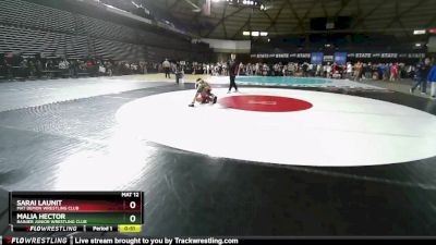 82 lbs 3rd Place Match - Sarai Launit, Mat Demon Wrestling Club vs Malia Hector, Rainier Junior Wrestling Club