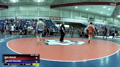 157 lbs Cons. Round 3 - Ben Hegler, OH vs Trevor Paulson, WI