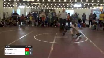 90 lbs Prelims - Bentley Hawkins, Team Michigan vs Holden Logan, Malvern