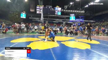 160 lbs Cons 64 #2 - Jeremiah Feddeler, Florida vs Ben Faber, Iowa