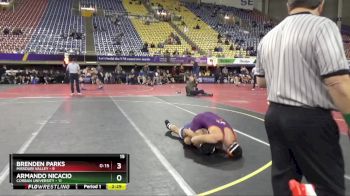 165 lbs Quarters & 1st Wb (16 Team) - Brenden Parks, Missouri Valley vs Armando Nicacio, Corban University