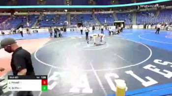 138 lbs Quarterfinal - Jaren Powell, Texas vs Kelvin Griffin, Pennsylvania