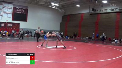 141 lbs Consi Of 16 #1 - Stephen Lukas, Bucknell vs Manny Willims, Buffalo-Unattached