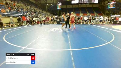 215 lbs Quarters - Noah Mathis, KS vs Joseph Favia, IL