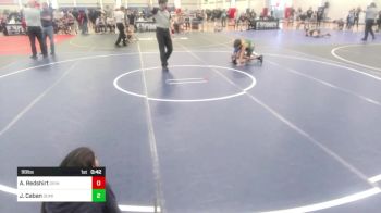 98 lbs Consolation - Aayden Redshirt, Grindhouse WC vs Jayden Caban, Dominate WC