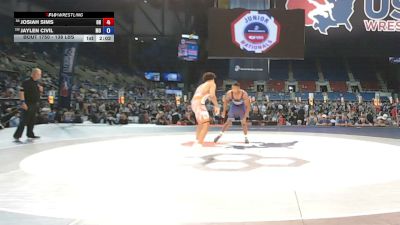 138 lbs Cons. Rd Of 32 - Josiah Sims, Ohio vs Jaylen Civil, Missouri
