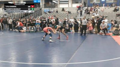 108.2-111.8 lbs Cons. Semis - Iyla Samuel, Gold Rush Wrestling vs Kamryn Brumley, Betterman Elite Wrestling