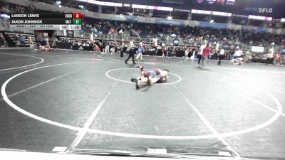 122 lbs Round Of 16 - Landon Lewis, Cougar Wrestling Club vs Jaxon Johnson, Mat Rat WC