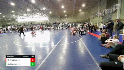 92 lbs Semifinal - Zeke Sanchez, Sanderson Wrestling Academy vs Tytan Freeman, East Idaho Elite