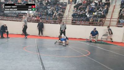 80_B lbs Consi Of 32 #2 - Sammy Yerty, Altoona vs Evan Wellner, Warren
