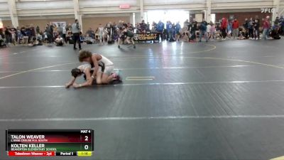 100 lbs Round 1 - Talon Weaver, L`anse Creuse M.s. South vs Kolten Keller, Beaverton Elementary School