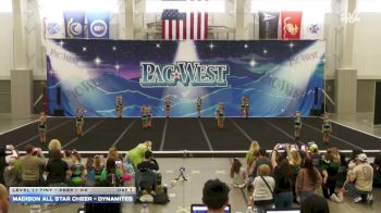 Madison All Star Cheer - Dynamites [2026 L1.1 Tiny - PREP - D2 Day 1] 2026 PacWest Utah Challenge
