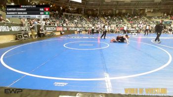 90 lbs Consi Of 16 #2 - Carter Conway, Purler Wrestling Academy (PWA-NWA) vs Barrett Seeling, Neighborhood Wrestling Club
