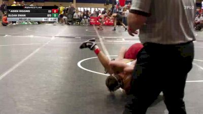 165 lbs Rd Of 16 - Aiden Riggins, Iowa State vs Sloan Swan, Wyoming