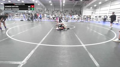 126 lbs Rr Rnd 2 - Connor Bayliss, Indiana Outlaws Yellow vs Michael Worsen, Freakztyle Wrecking Crew