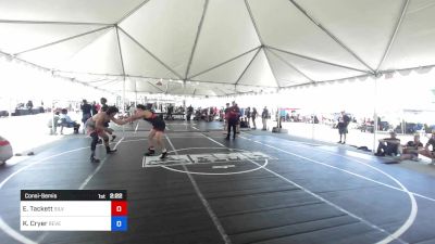 190 lbs Consolation - Ezekiel Tackett, Silverback WC vs Kaden Cryer, Reverence Grappling TC