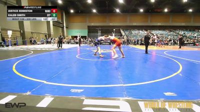200 lbs Consolation - Justice Edmiston, West Albany Mat Club vs Kaleb Smith, Tulsa Blue T Panthers
