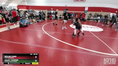 50-53 lbs Round 4 - Kacey Cosson, Platte Valley Jr WC vs Nolan Cano, PVBC Warriors