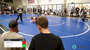 132-140 lbs Round Of 16 - Jordan McKinney, Wagoner Takedown Club vs James Hunt, Springdale Youth Wrestling Club