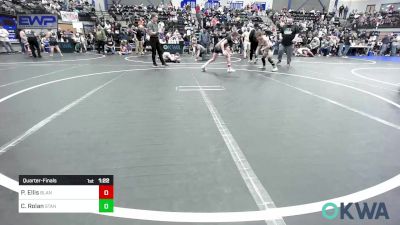 90 lbs Quarterfinal - Payton Ellis, Blanchard Wrestling Club vs Creed Rolan, Standfast OKC