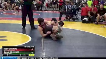 138 lbs Cons. Round 2 - Elijah Benavidez, Paloma Valley vs Aldo Quintero, Centennial/Corona