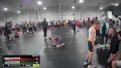 80 lbs Round 2 - Jacob Metzger, Genesis Wrestling Club vs Gabe Schneider, Manning WC